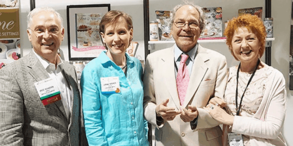 TeaTime editor Lorna Reeves with contributing editors Bruce Richardson-James Norwood Pratt-Jane Pettigrew