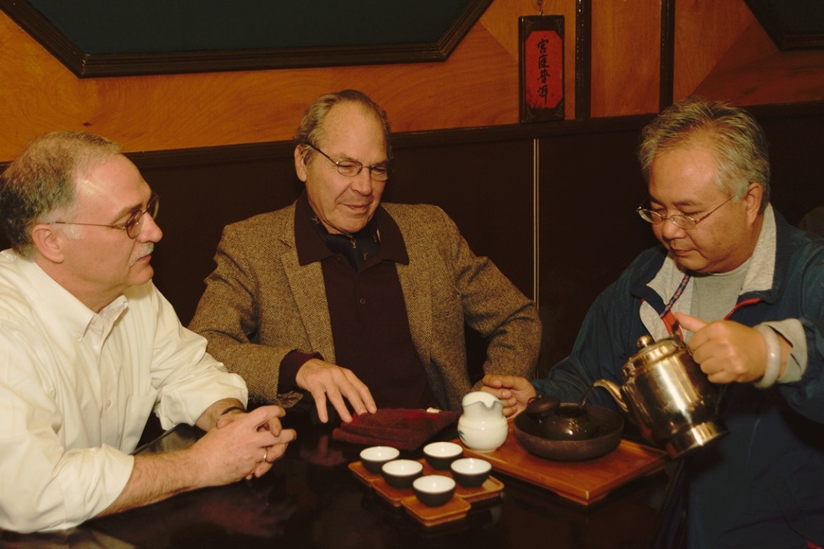 Tea Talk with Roy Fong — EnChanTEA Podcast E01 1 Tea documentary: the Tea Amigos — James Norwood Pratt, Roy Fong, and Bruce Richardson at Imperial Tea Court, San Francisco